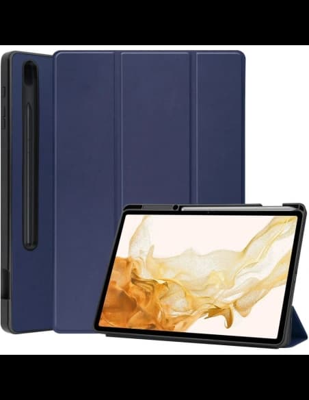 Bizon Case Tab Lizard Samsung Galaxy Tab S8 Plus / S7 Plus sötétkék