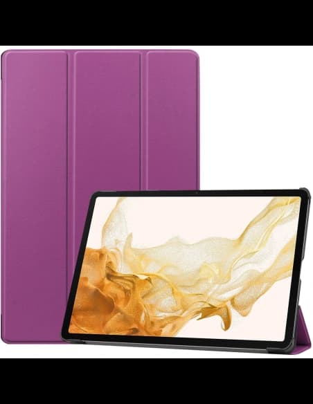 Bizon Case Tab Croc Samsung Galaxy Tab S8 Plus / S7 Plus sötét lila