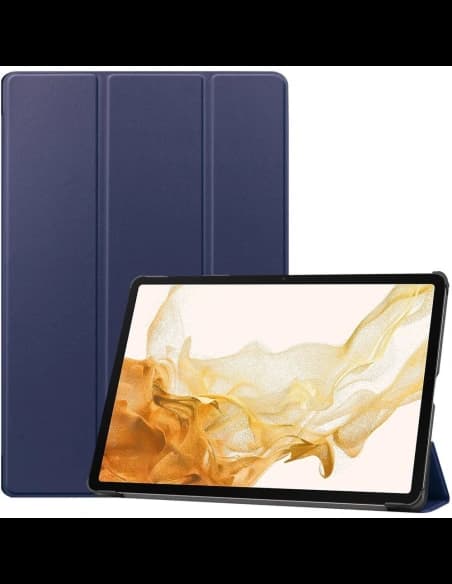 Bizon Case Tab Croc Samsung Galaxy Tab S8 Plus / S7 Plus albastru închis