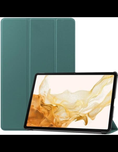 Bizon Case Tab Croc Samsung Galaxy Tab S8 Plus / S7 Plus verde închis