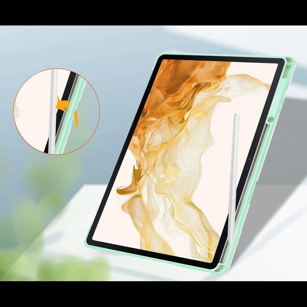 Caz Bizon Tab Clear Matt Samsung Galaxy Tab S8 Plus / S7 Plus / S7 FE mint - 5