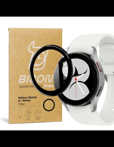 Bizon Glass Edge Samsung Galaxy Watch 4 44 mm schwarz