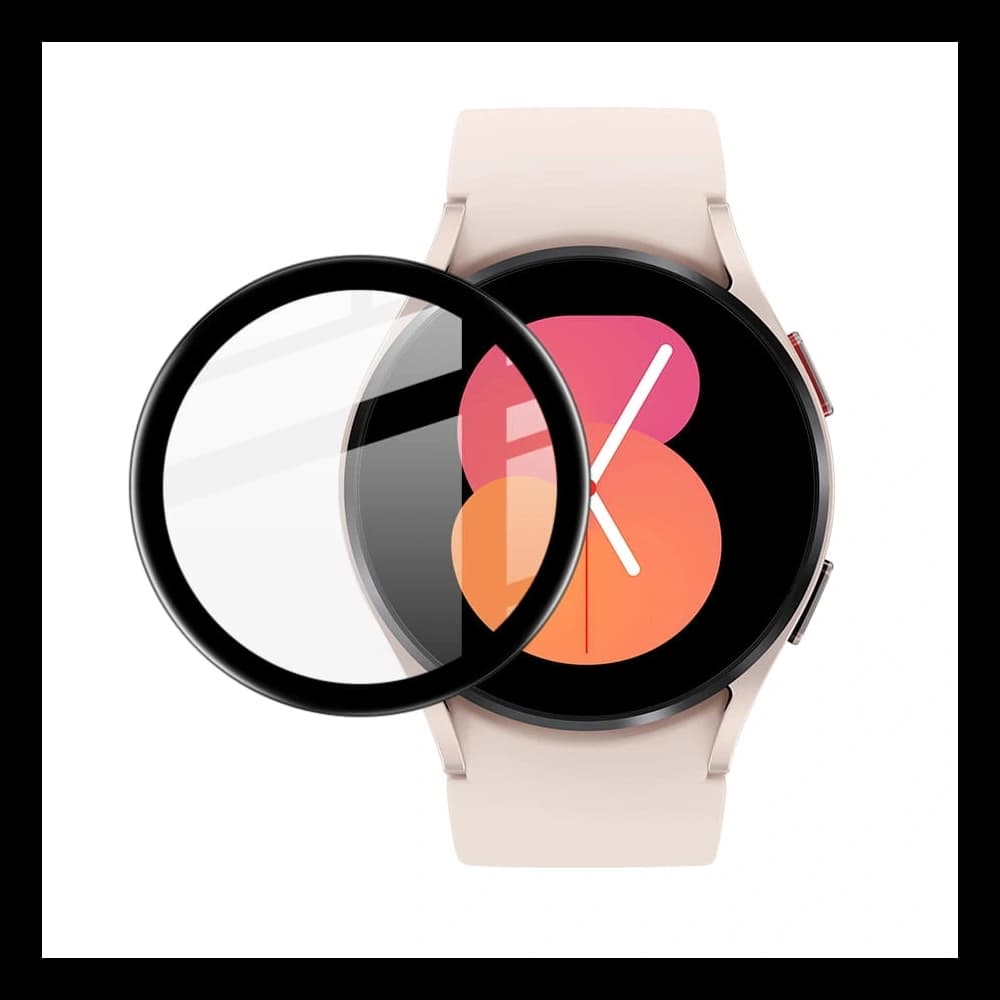 Hybidní sklo Bizon Glass Edge pro Samsung Galaxy Watch 5 / 6 40 mm černé - 2