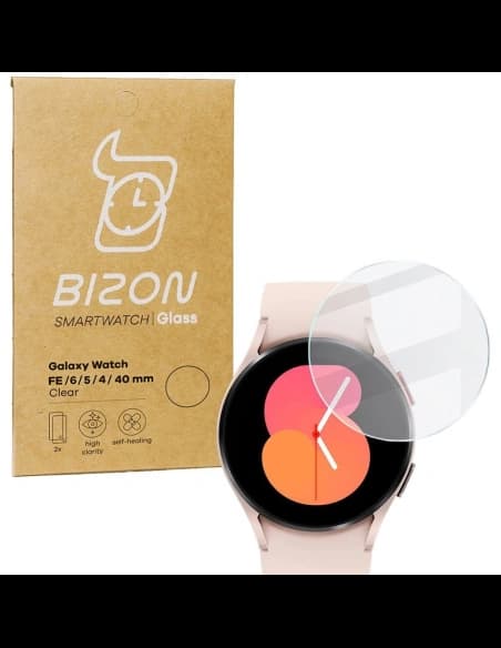 Tvrzené sklo Bizon Glass Clear pro Samsung Galaxy Watch FE / 6 / 5 / 4 40mm