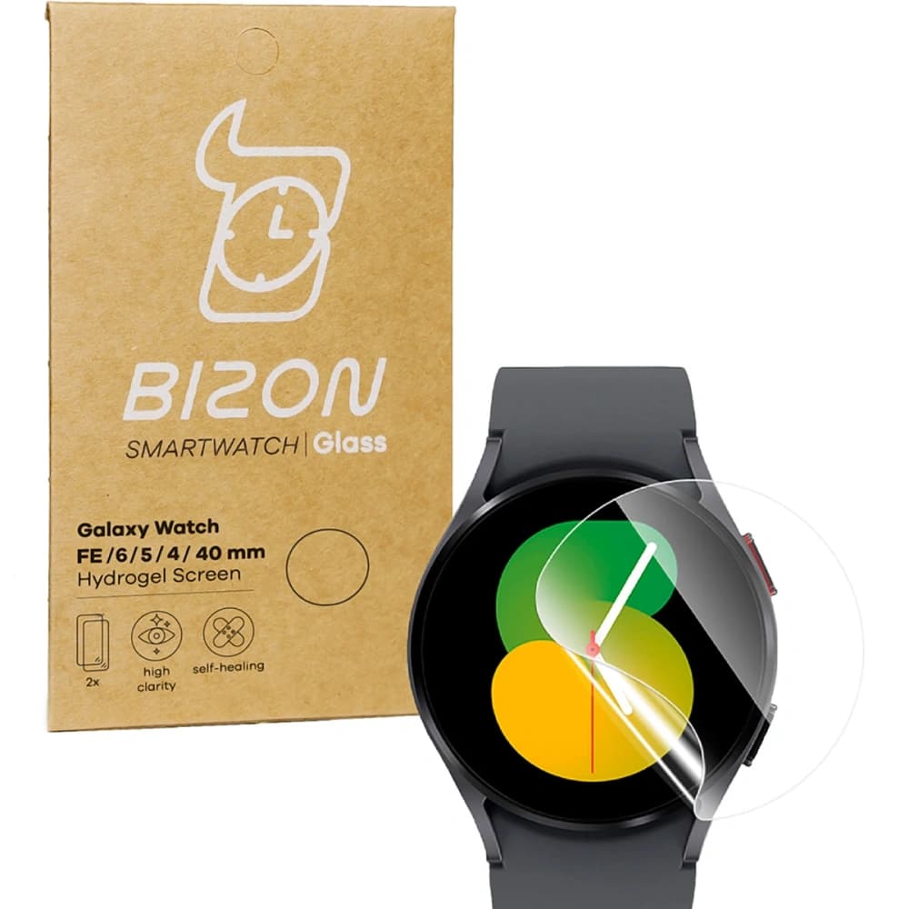 Bizon Glass Hydrogel Samsung Galaxy Watch FE / 6 / 5 / 4 40mm [2 PACK] - 1