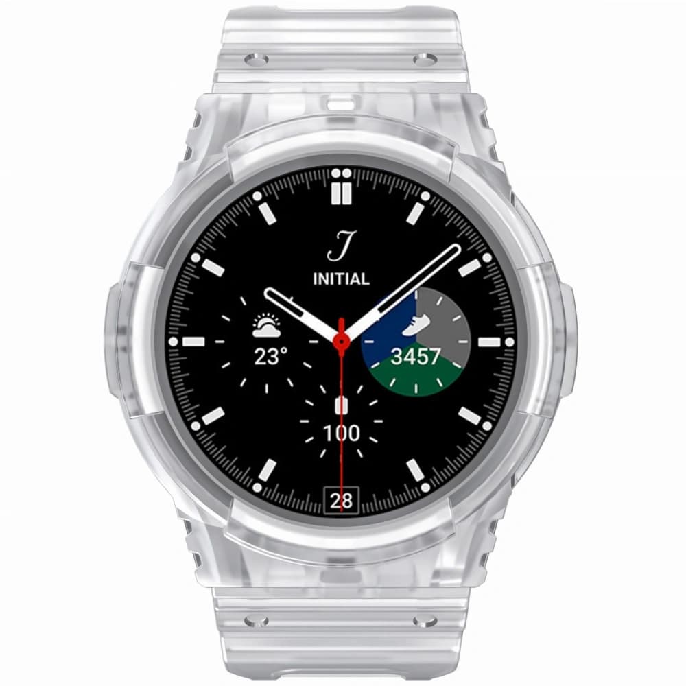 Bizon Strap + Case Uhr Aktion Samsung Galaxy Watch 4 / 5 40 mm klar - 4