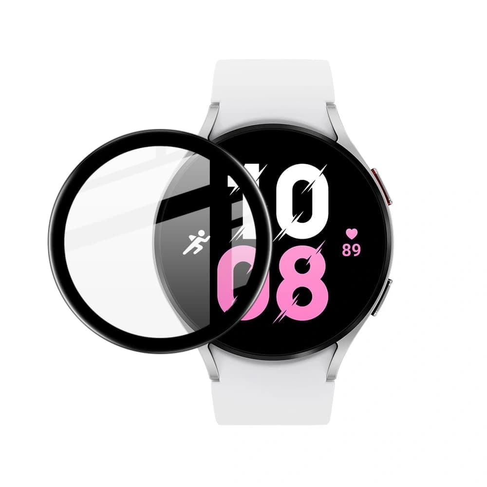 Hybidní sklo Bizon Glass Edge pro Samsung Galaxy Watch 5 / 6 44 mm černé - 2
