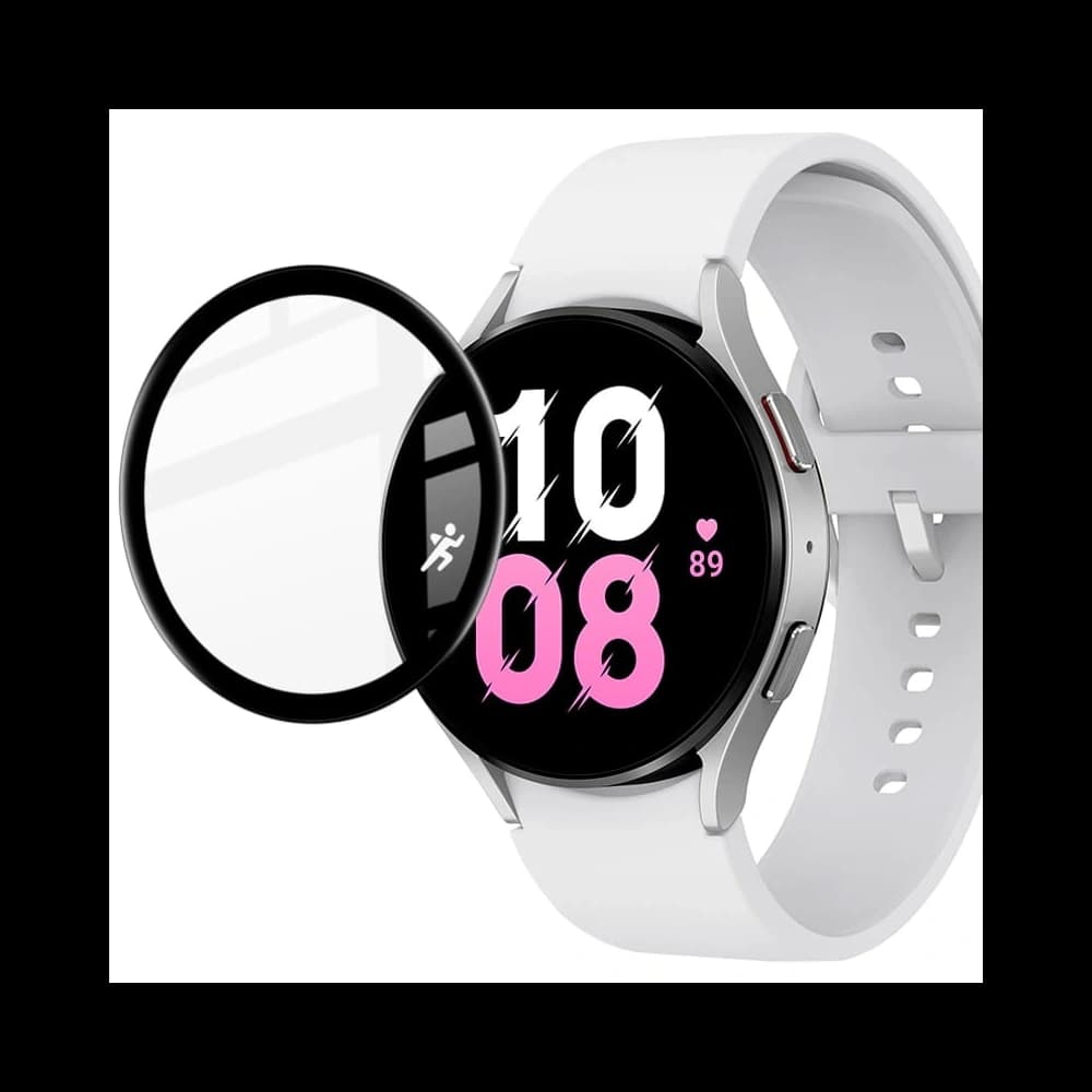 Hybidní sklo Bizon Glass Edge pro Samsung Galaxy Watch 5 / 6 44 mm černé - 3