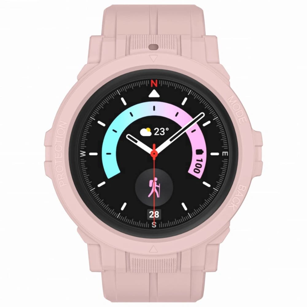 Bizon Strap + Case Watch Action Pro Samsung Galaxy Watch 5 Pro 45 mm light pink - 4
