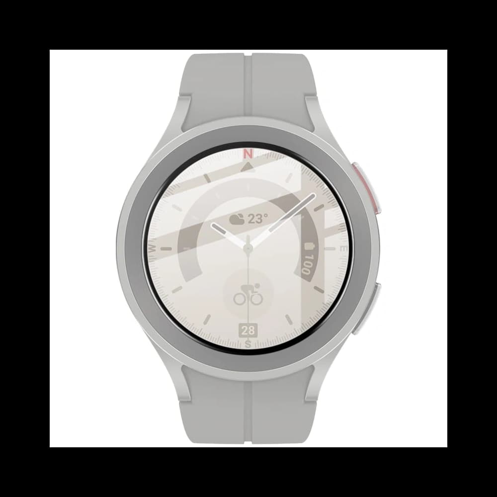 Hybriční sklo Bizon Glass Edge pro Samsung Galaxy Watch 5 Pro 45 mm černé - 4