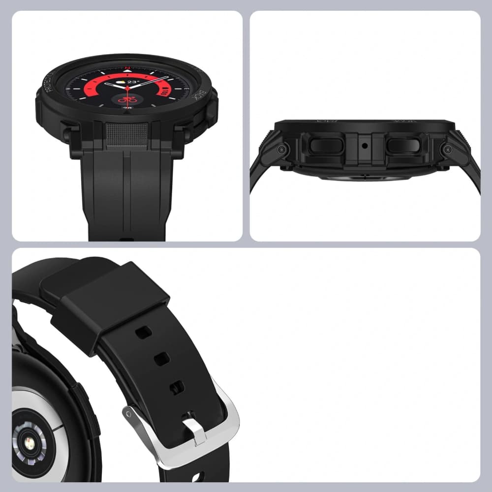Bizon Strap + Case Watch Action Pro Samsung Galaxy Watch 5 Pro 45 mm black - 5