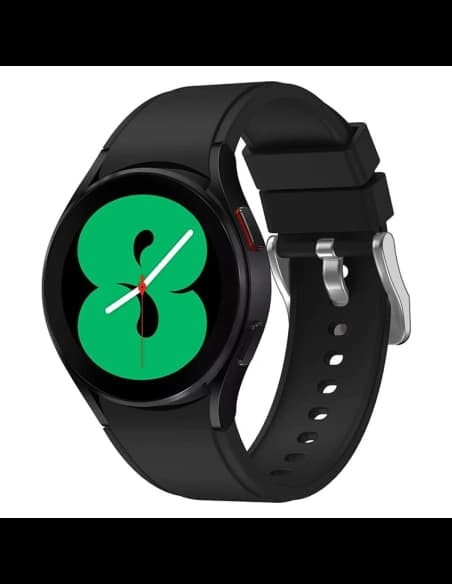 Bizon Armband Uhr Silikon Pro Samsung Galaxy Watch 20 mm schwarz