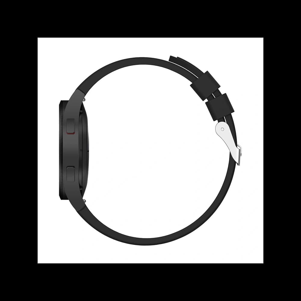 Bizon pántos óra szilikon Pro Samsung Galaxy Watch 20 mm fekete - 4