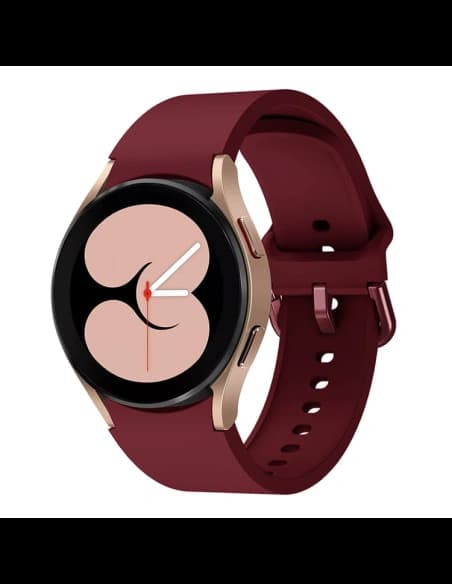 Bizon Strap Watch Silicone Samsung Galaxy Watch 20 mm burgunderrot