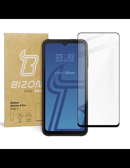 Bizon Glass Edge 2 Samsung Galaxy XCover 6 Pro schwarz