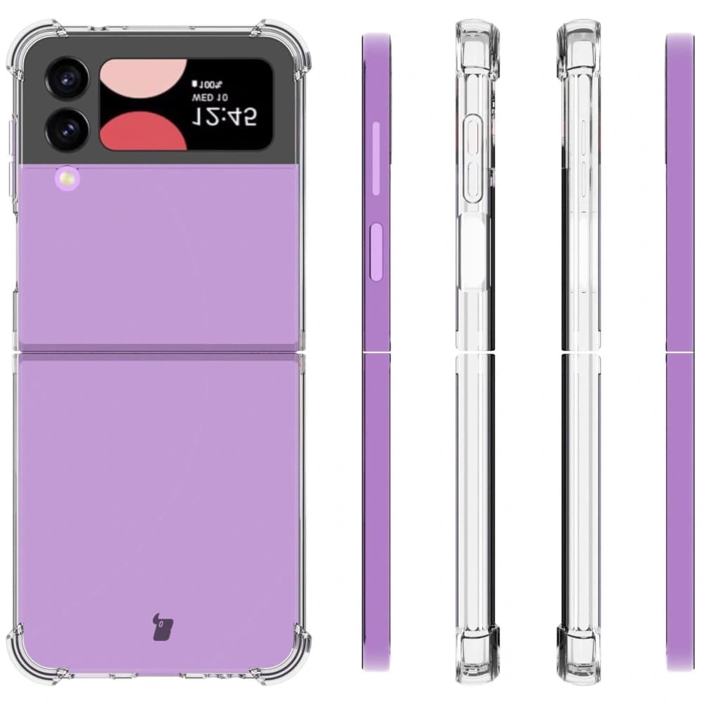 Elastický kryt Bizon Case Salpa pro Samsung Galaxy Z Flip4 průhledný - 4