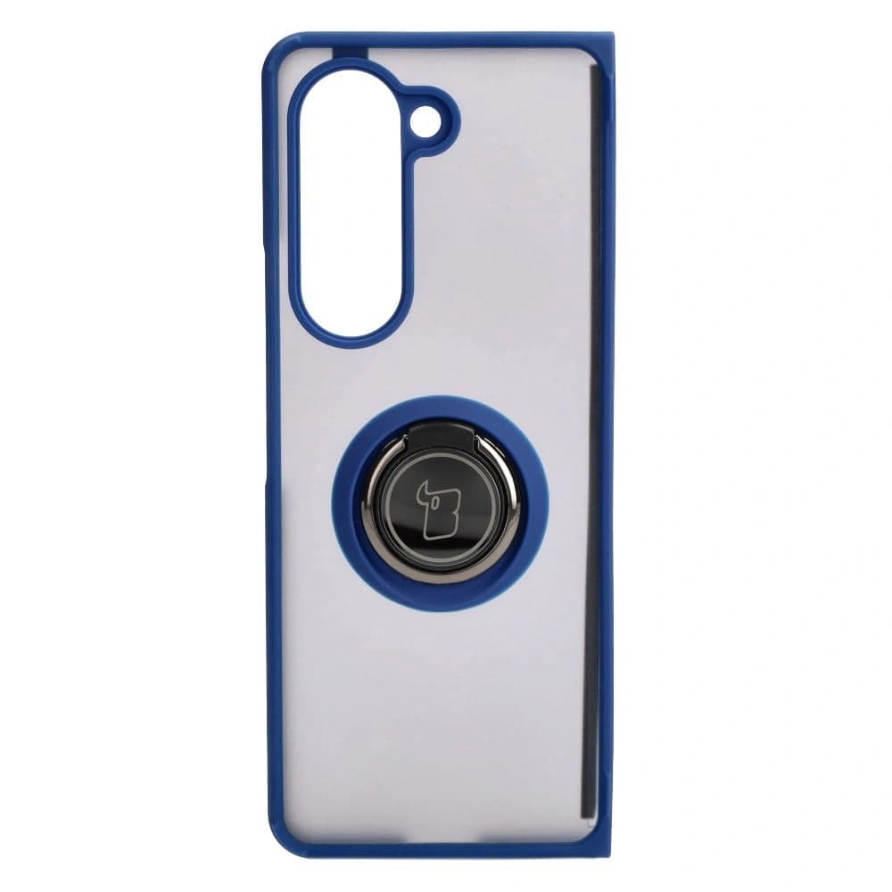 Bizon Case Hybrid Ring Samsung Galaxy Z Fold5 füstös színű, sötétkék kerettel - 2