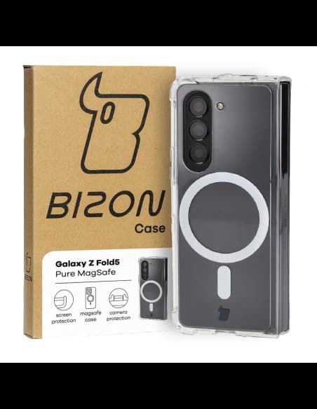 Bizon Case Pure Magnetic Samsung Galaxy Z Fold5 átlátszó