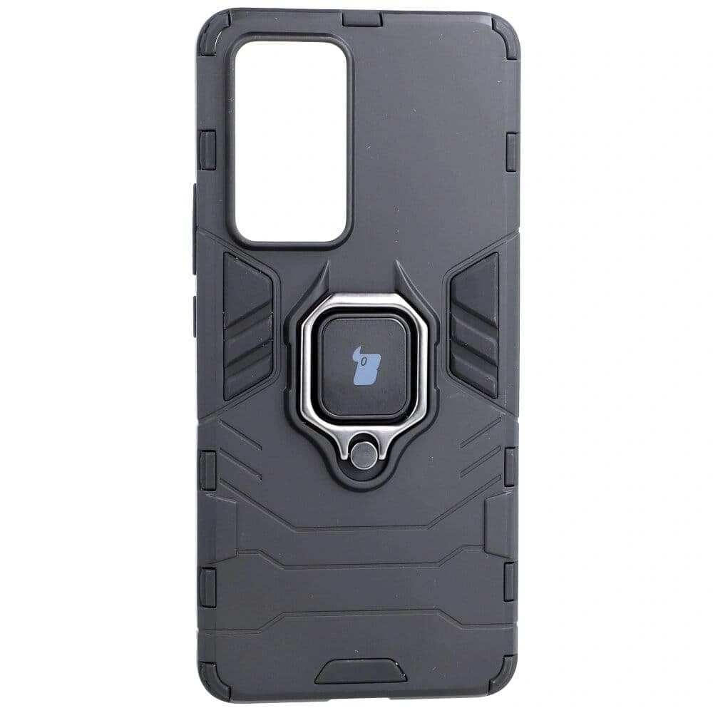 Bizon Case Armor Ring Xiaomi 12 Pro negru