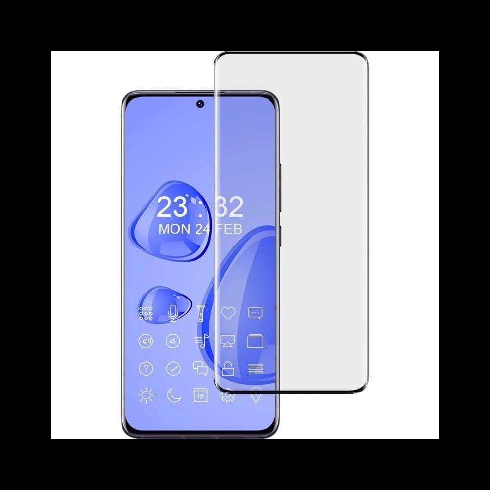 Bizon Glass Edge 3D edzett üveg - [2 CSOMAG] + lencse védelem Xiaomi 12 / 12X fekete - 8
