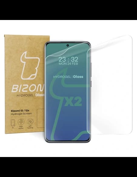 Bizon Glass Hydrogel Xiaomi 12 / 12X [2 PACK]