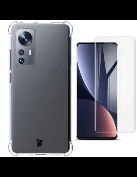Bizon Case Clear Pack case + 2x screen film Xiaomi 12/12x clear