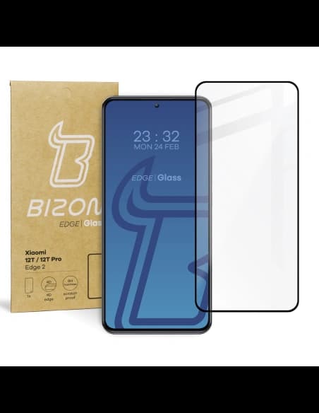 Bizon Glass Edge 2 Xiaomi 12T / 12T Pro negru