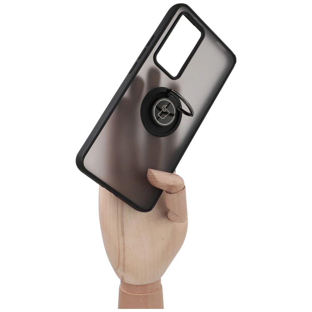 Bizon Case Hybrid Ring Xiaomi 12T / 12T Pro fumuriu cu un cadru negru - 7