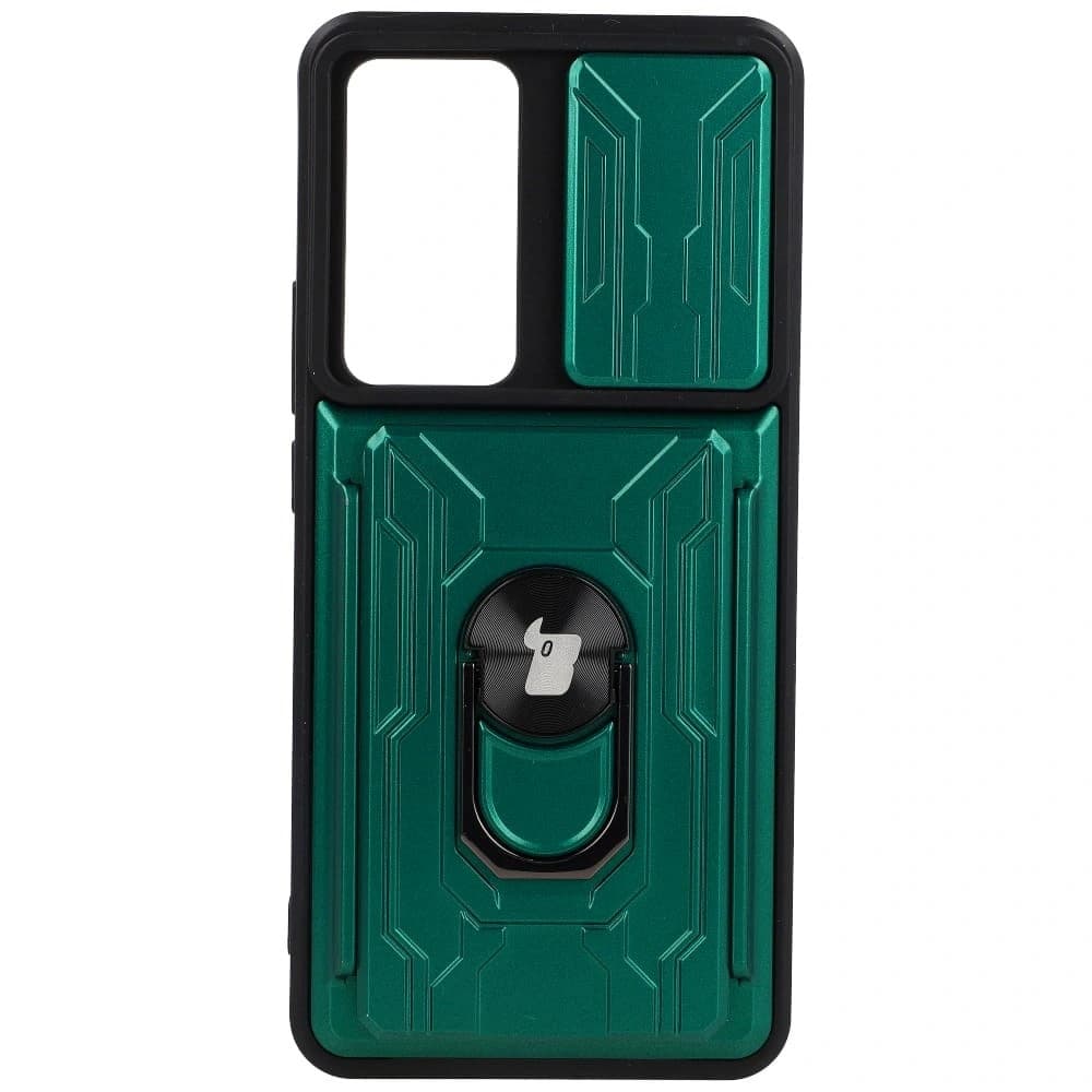 Bizon Case Camshield Card Slot Ring Xiaomi 12T verde