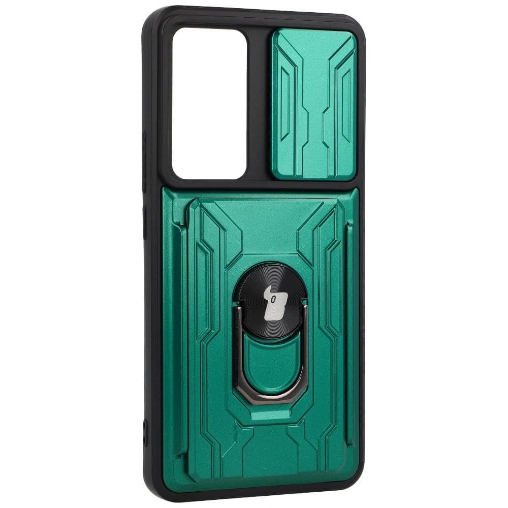 Bizon Case Camshield Card Slot Ring Xiaomi 12T verde - 2