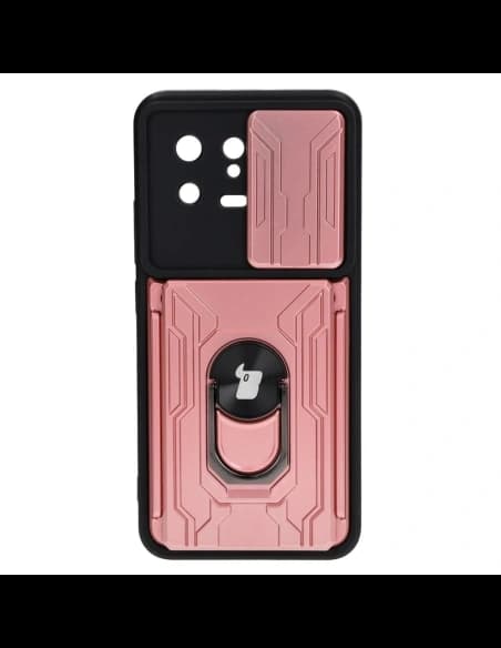 Bizon Case Camshield Card Slot Ring Xiaomi 13 roz deschis