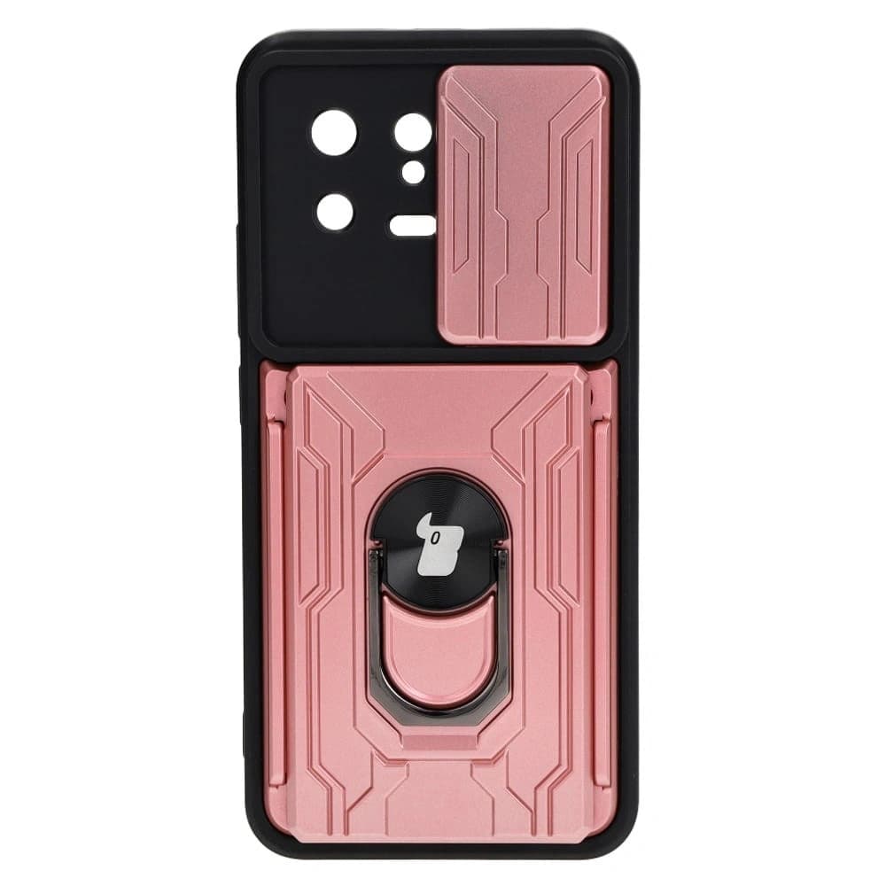 Bizon Case Camshield Kartensteckplatz Ring Xiaomi 13 hellrosa