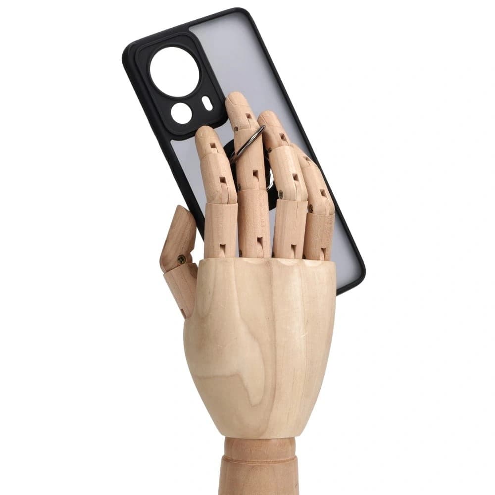 Bizon Case Hybrid Ring Xiaomi 13 Lite fumuriu cu un cadru negru - 8