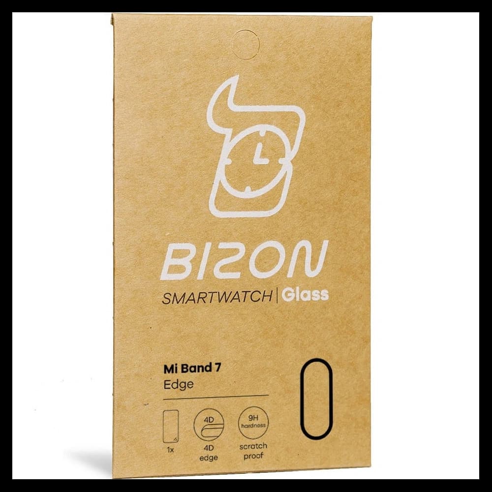 Sklo hybridní Bizon Glass Edge pro Xiaomi Mi Smart Band 7 černé - 9