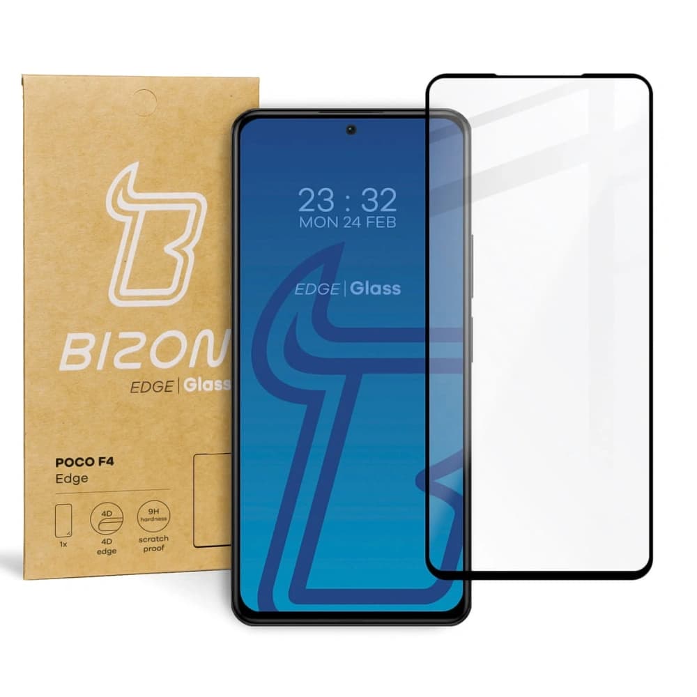 Sklo tvrzené Bizon Glass Edge pro Xiaomi Poco F4 černé