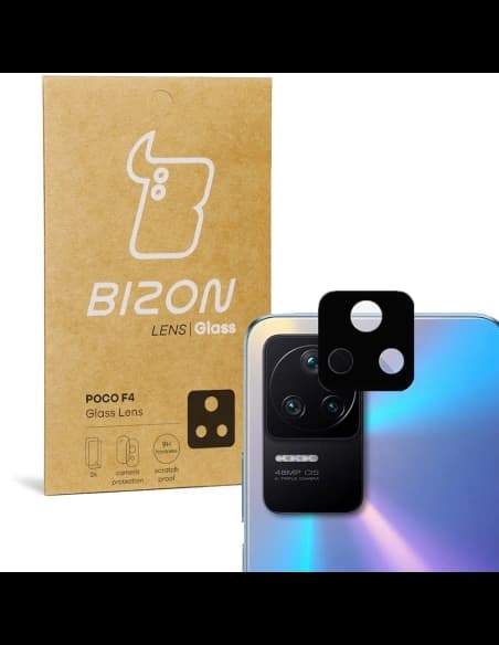 Szkło na aparat Bizon Glass Lens do Xiaomi Poco F4 [2 PACK]