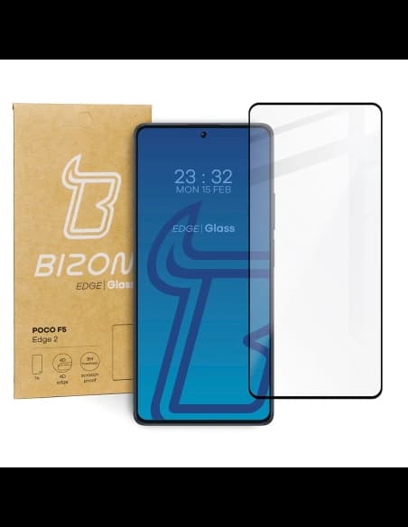 Bizon Glass Edge 2 POCO F5 schwarz