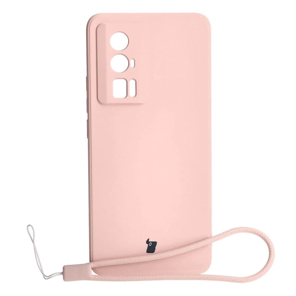 Bizon Case Silicon Sq Xiaomi Poco F5 Pro roz deschis