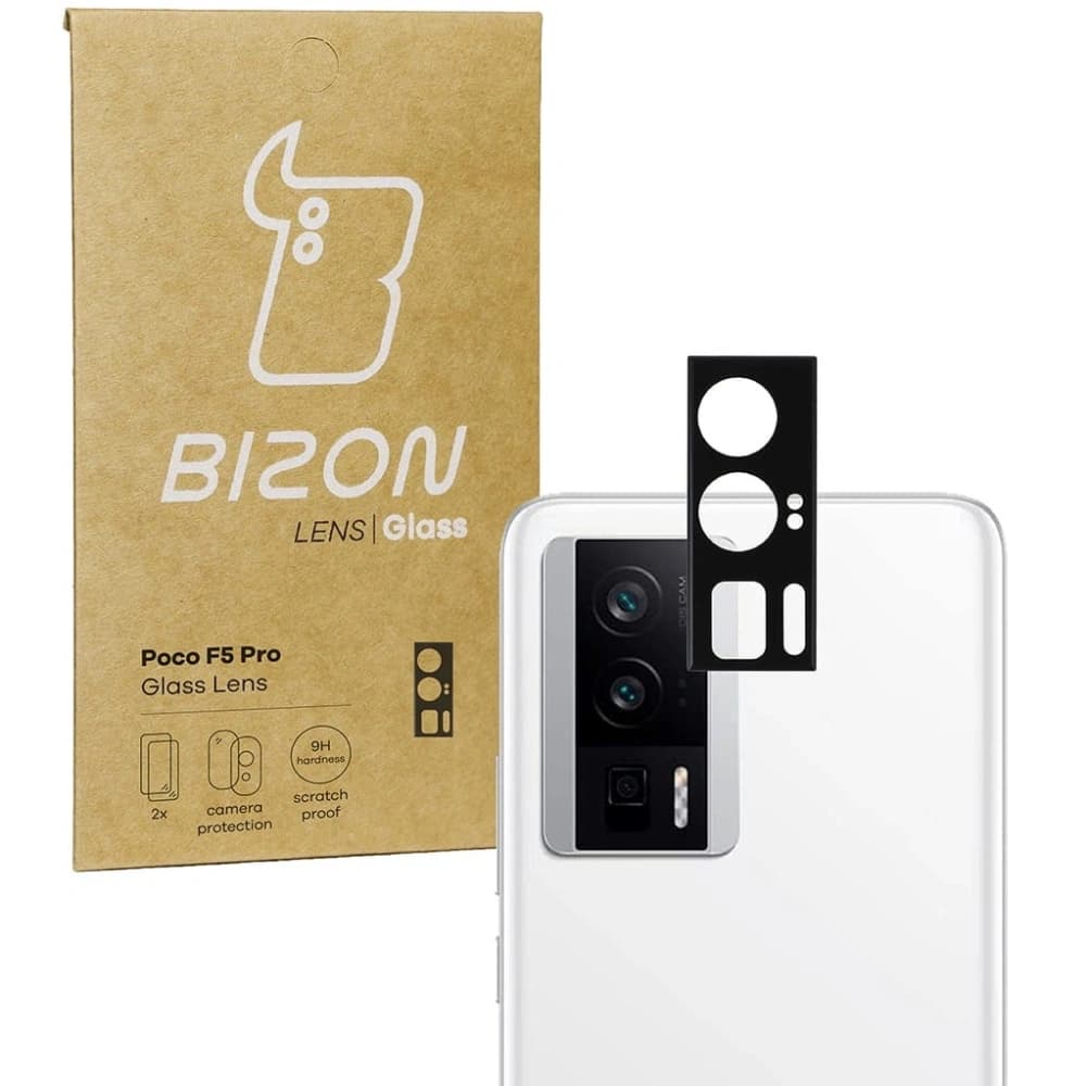 Sklo na fotoaparát Bizon Glass Lens pro Poco F5 Pro [2 PACK] - 1