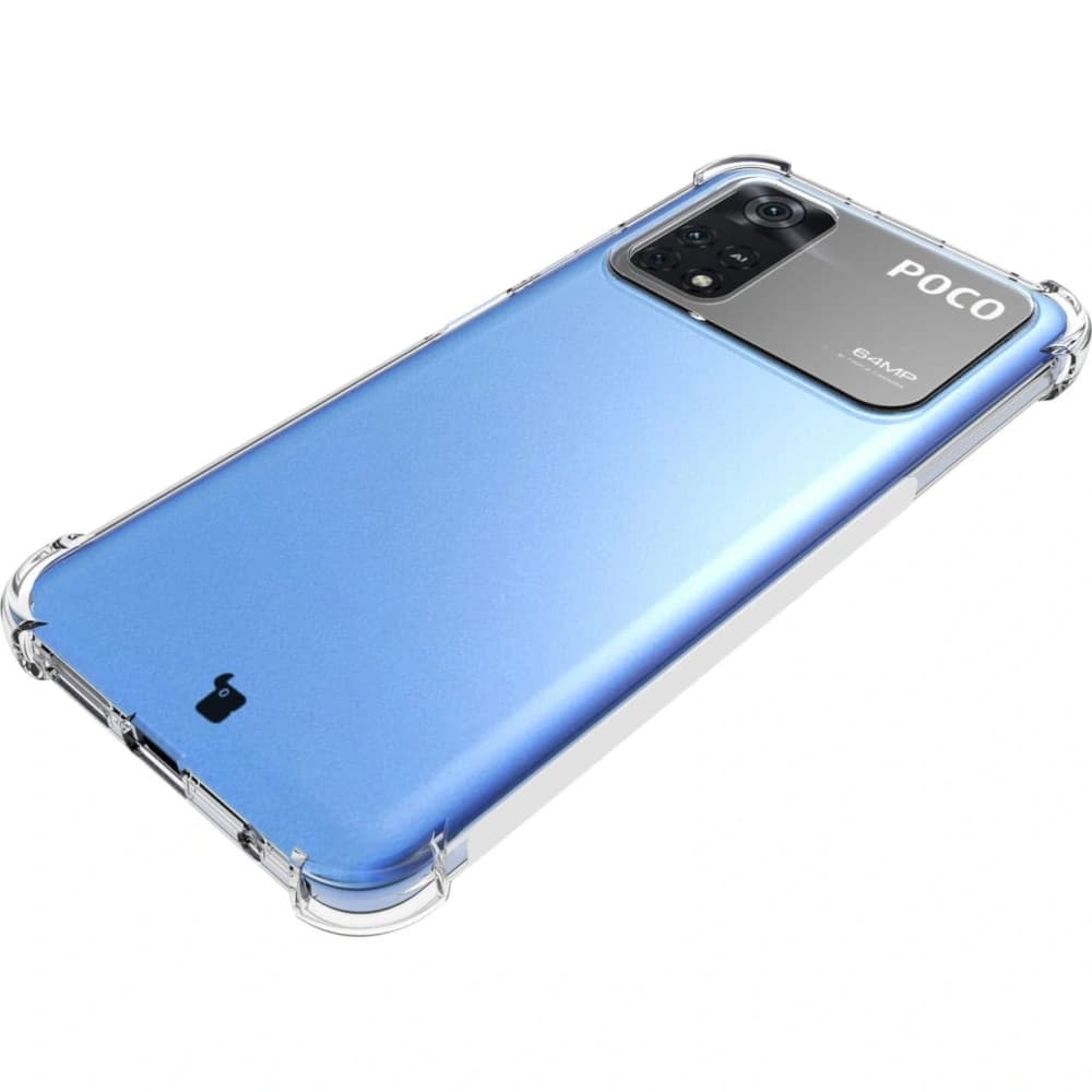 Bizon Case Clear Pack husă + 2x sticlă pentru ecran Xiaomi Poco M4 Pro 4G clar - 6