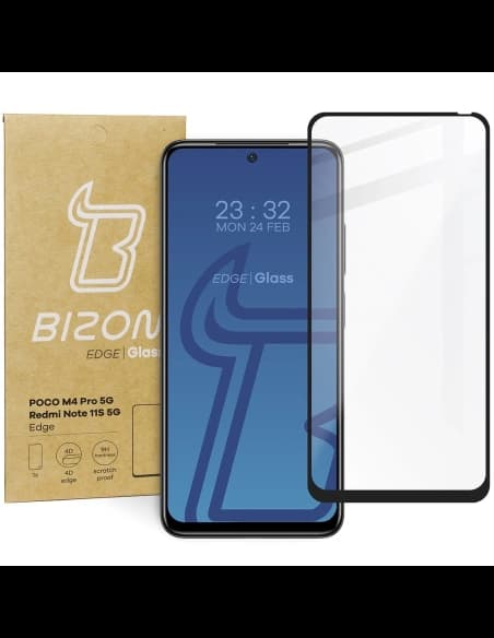 Bizon Glass Edge Poco M4 Pro 5G / Redmi Note 11S 5G schwarz