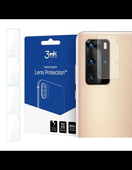 Hybridní sklo na objektiv fotoaparátu 3MK Lens Protection Huawei P40 Pro [4 PACK]