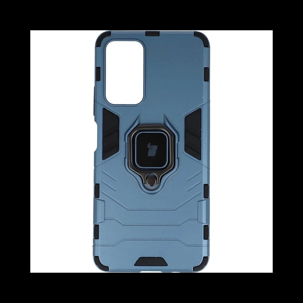 Etui Bizon Case Armor Ring pro Poco M4 Pro 5G / Redmi Note 11S 5G modré