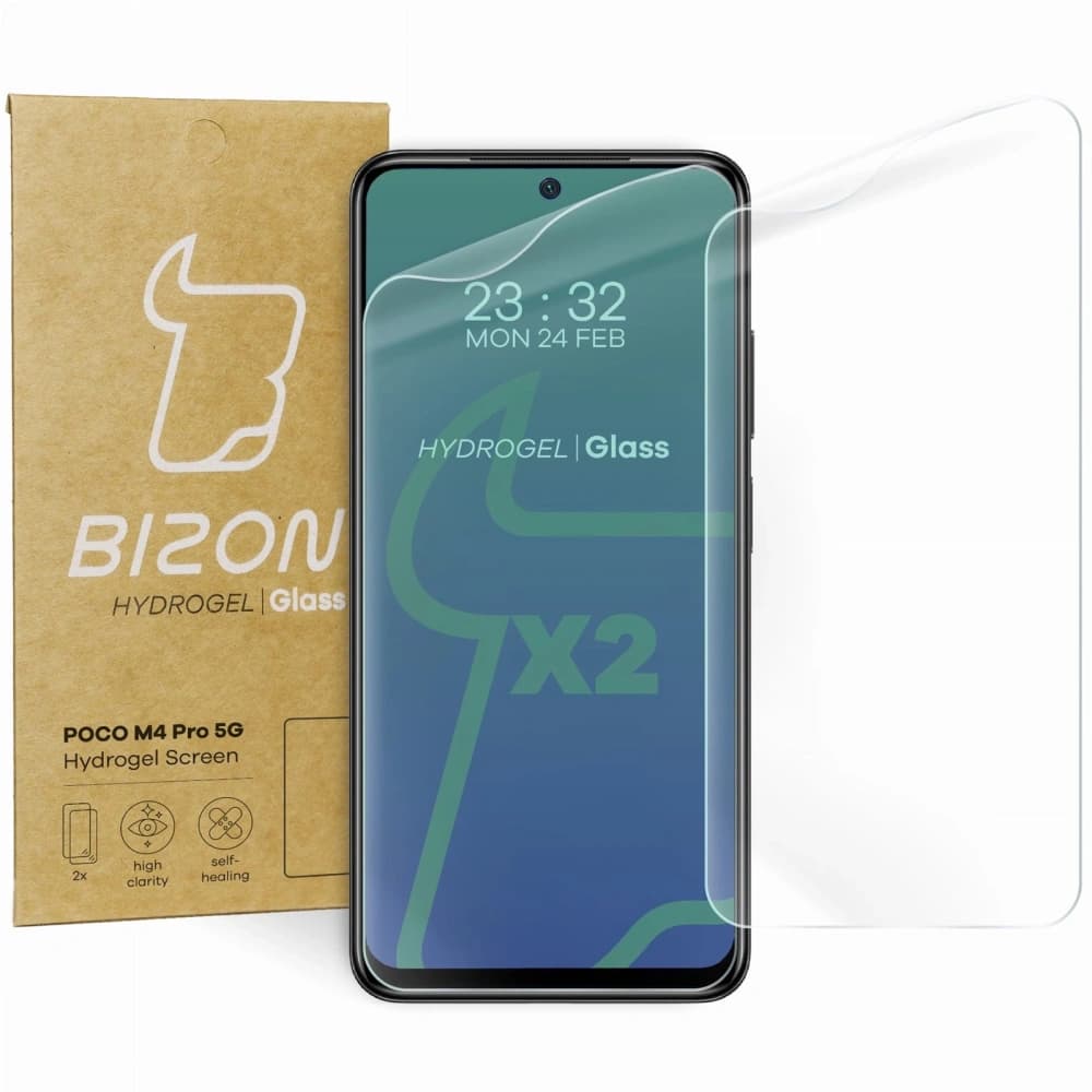 Bizon Glass Hydrogel Poco M4 Pro 5G / Redmi Note 11S 5G [2 PACK] - 1