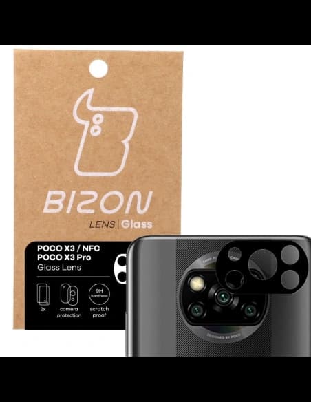Bizon Glass Lens Xiaomi Poco X3 / NFC / Pro [2 PACK]