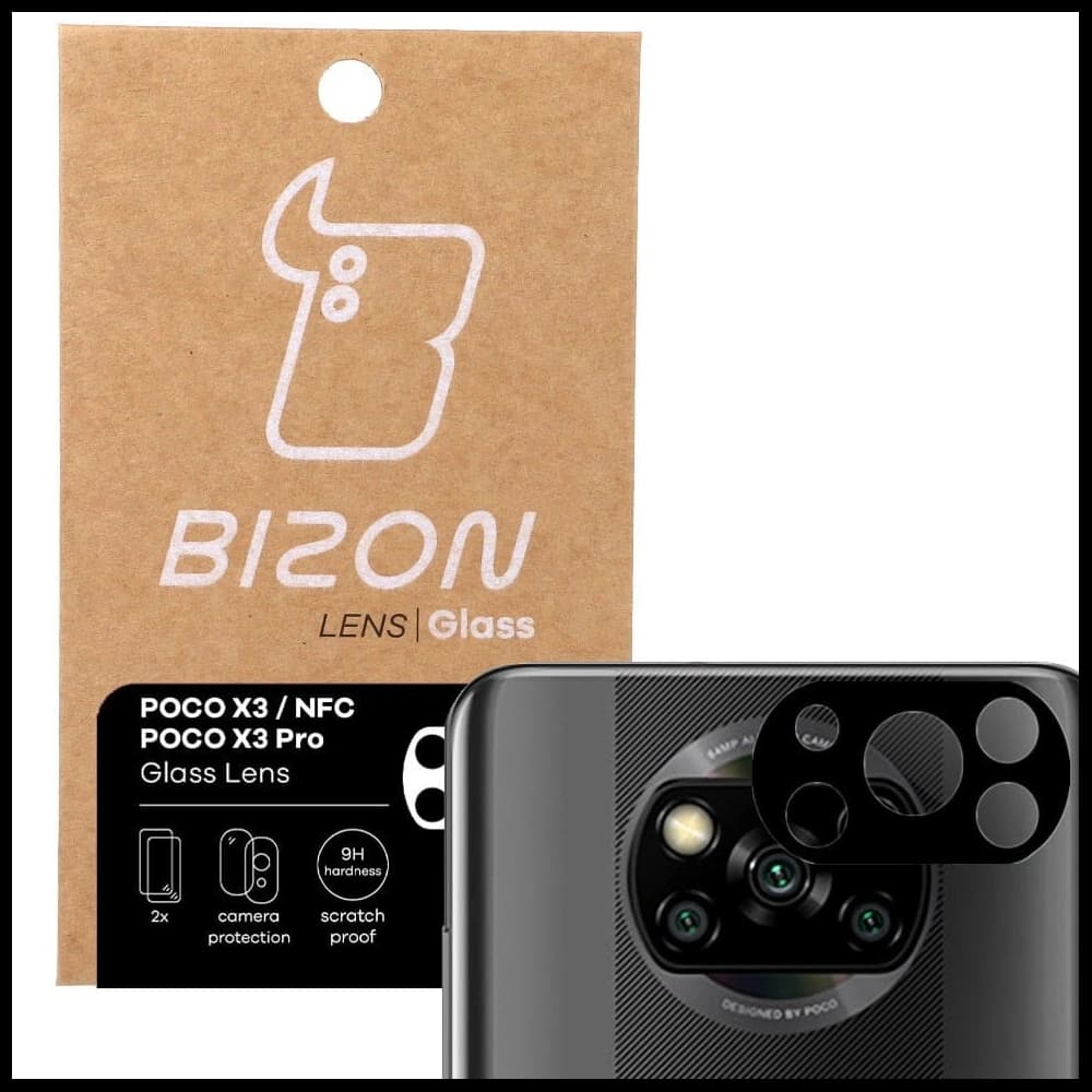 Bizon Glass Lens Xiaomi Poco X3 / NFC / Pro [2 PACK] - 1