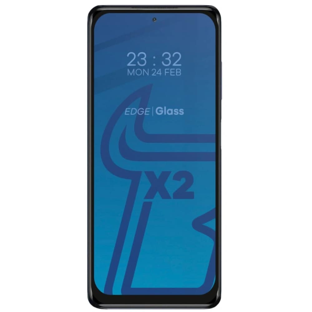 Bizon Glass Edge gehärtetes Glas - [2 PACK] + Linsenschutz Xiaomi Poco X3 / NFC / PRO schwarz - 3
