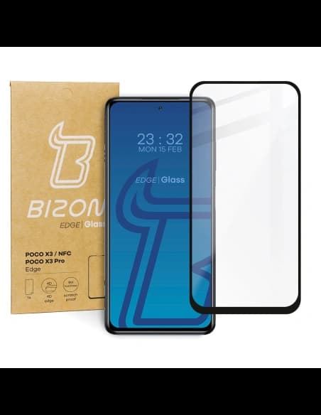 Bizon Glass Edge Xiaomi Poco X3 / NFC / PRO schwarz