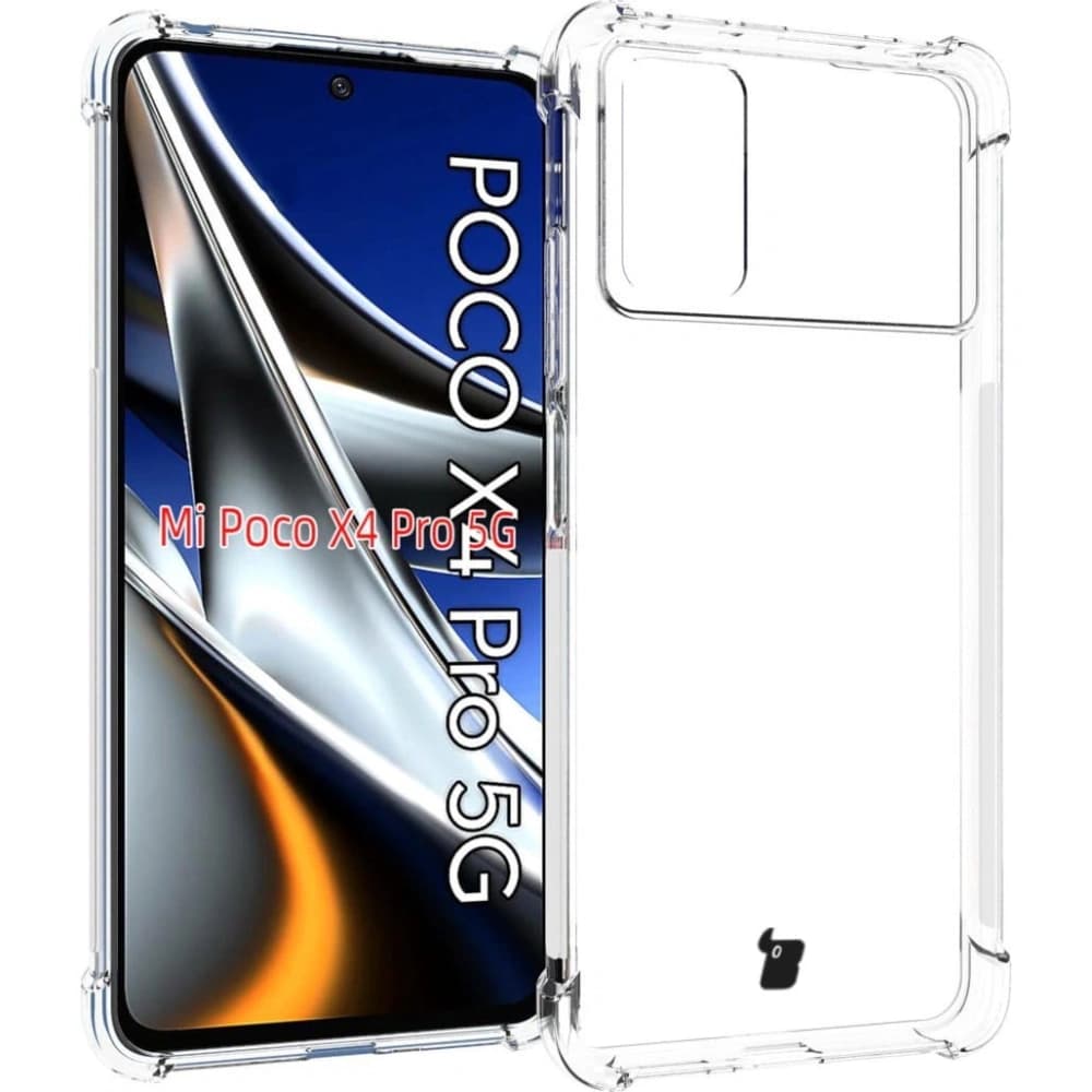 Bizon Case Clear Pack Hülle + 2x Bildschirmglas Xiaomi Poco X4 Pro 5G klar - 3