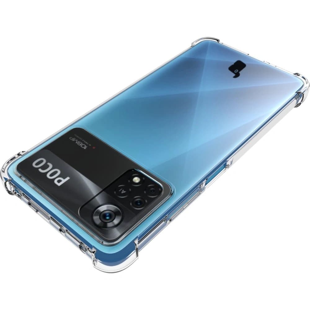 Bizon Case Clear Pack Hülle + 2x Bildschirmglas Xiaomi Poco X4 Pro 5G klar - 4